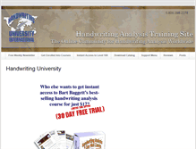 Tablet Screenshot of handwritinguniversity.net